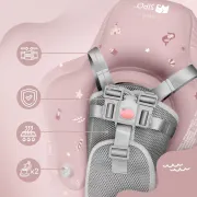 Colac gonflabil de inot SIPO Swim Pro, sustinator pentru bebelusi 6-36 luni (11-18 kg), Pink