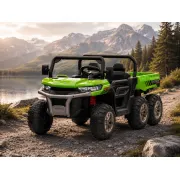 Jeep Electric Copii Transporter 24v 2x200w, 6 Roti, Bena Basculanta, Telecomanda, Bluetooth, Verde Pjbc4k623groen