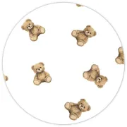 Lenjerie patut cu 3 piese, Qmini, Aurora, Pentru co-sleeper, Din bumbac certificat Oeko Tex Standard 100, Teddy Toys BYN6426972034517