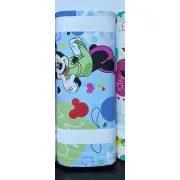 Lenjerie 3 piese pat 2-12 ani fete cu Minnie si Mickey blue pentru saltele 160x80 cm - ASC6427968155131