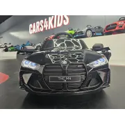 Mae Ina Electrica Bmw M4 12v Negru Metalic, Licenta Oficiala ,   Telecomanda 2.4g, Scaun Piele Pjbc4k2418zwart