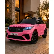 Masinuta Electrica Copii Range Rover Velar 12v, Telecomanda 2.4g, Sa Piele, Centura 5 Puncte, Roz Pjbc4k2088roze