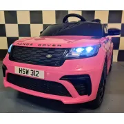 Masinuta Electrica Copii Range Rover Velar 12v, Telecomanda 2.4g, Sa Piele, Centura 5 Puncte, Roz Pjbc4k2088roze