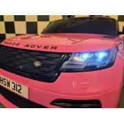 Masinuta Electrica Copii Range Rover Velar 12v, Telecomanda 2.4g, Sa Piele, Centura 5 Puncte, Roz Pjbc4k2088roze