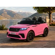 Masinuta Electrica Copii Range Rover Velar 12v, Telecomanda 2.4g, Sa Piele, Centura 5 Puncte, Roz Pjbc4k2088roze