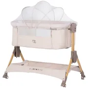 Patut co-sleeper pliabil Chipolino SleepNFold cashmere HUBKOSSF0264CA