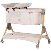 Patut co-sleeper pliabil Chipolino SleepNFold cashmere HUBKOSSF0264CA