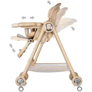 Scaun de masa Chipolino Melba 2 in 1 latte HUBSTHME0262LA