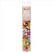 Set creatie cu de 250 de margele colorate rotunde cu striatii - okepb2472433