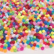 Set creatie cu de 250 de margele colorate rotunde cu striatii - okepb2472433