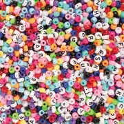 Set creatie cu de 650 de margele colorate, modele rotunde si litere - okepb2472443