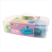 Set creatie cu nisip senzorial modelabil colorat si unelte de modelaj - okepb2472388
