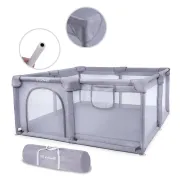 Tarc Pliabil Copii Kidwell Fanko 130x130 Cm Gri, Pentru Apartament, Spatiu Optimizat, Sigur, 0,  6 Ani Pjbkomofan03a4-9797