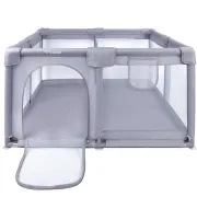 Tarc Pliabil Copii Kidwell Fanko 130x130 Cm Gri, Pentru Apartament, Spatiu Optimizat, Sigur, 0,  6 Ani Pjbkomofan03a4-9797