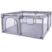 Tarc Pliabil Copii Kidwell Fanko 130x130 Cm Gri, Pentru Apartament, Spatiu Optimizat, Sigur, 0,  6 Ani Pjbkomofan03a4-9797