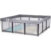 Tarc de joaca Chipolino Easy 180x180 cm grey HUBKOIEA0251GY