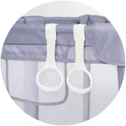 Tarc de joaca Chipolino Easy 180x180 cm grey HUBKOIEA0251GY