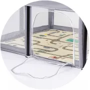 Tarc de joaca Chipolino Easy 180x180 cm grey HUBKOIEA0251GY