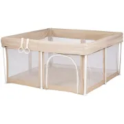 Tarc de joaca Chipolino Vibe 120x120 cm beige HUBKOIVI0252BE