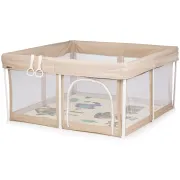 Tarc de joaca Chipolino Vibe 120x120 cm beige HUBKOIVI0252BE