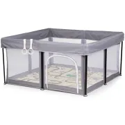 Tarc de joaca Chipolino Vibe 120x120 cm grey HUBKOIVI0251GY