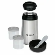 Termos, Jane, Din otel inoxidabil, 1000 ml, Fara BPA, Cu gentuta din izopren, Black BYN8420421003503