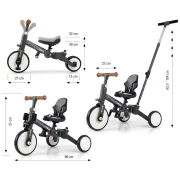 Tricicleta 5in1 Optimus Max Grey