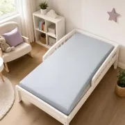Lenjerie in 3 piese Bleu Uni pentru pat copii 0-5 ani compatibila cu saltea 120x60 cm - ASC6427968022105