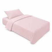 Lenjerie in 3 piese Roz Uni pentru pat copii 0-5 ani compatibila cu saltea 120x60 cm - ASC6427968022082