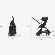Carucior Bugaboo personalizat Dragonfly Black Midnight Black