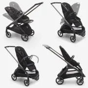 Carucior Bugaboo personalizat Dragonfly Black Midnight Black