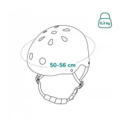 Casca pentru copii, Lionelo, Reglabila 50-56 cm, Din ABS si EPS, Conform cu standardul EN1078, Green Sage BYNLO-HELMET_GREEN_SAGE