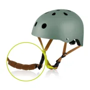 Casca pentru copii, Lionelo, Reglabila 50-56 cm, Din ABS si EPS, Conform cu standardul EN1078, Green Sage BYNLO-HELMET_GREEN_SAGE