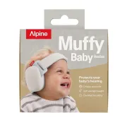 Casti antifonice pentru bebelusi si copii pana la 4 ani, ofera protectie auditiva, SNR 24, ALPINE Muffy  Soft Sand, ALP20161