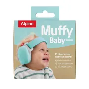 Casti antifonice pentru bebelusi si copii pana la 4 ani, ofera protectie auditiva, SNR 24, ALPINE Muffy Fresh Aqua, ALP20157