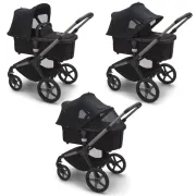 Copertina cu extensie plasa insecte Bugaboo Fox 5 Fox Cub Lynx Midnight Black