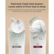 Cos scutece Momcozy cu sistem triple-seal anti-miros 22L