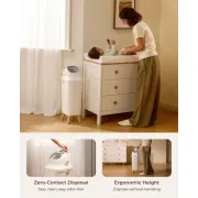 Cos scutece Momcozy cu sistem triple-seal anti-miros 22L