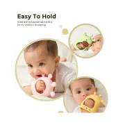 Jucarie dentitie din silicon Momcozy Green