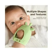 Jucarie dentitie din silicon Momcozy Green