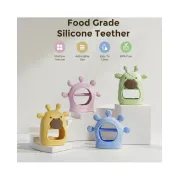 Jucarie dentitie din silicon Momcozy Green