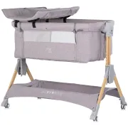 Patut co-sleeper pliabil Chipolino SleepNFold platinum HUBKOSSF0262PL