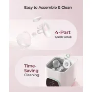 Pompa de san Momcozy Hands-free dubla S12 Pro Quick Pink