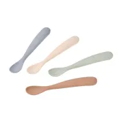 Set 4 lingurite silicon Beaba +4 luni Solid Natural