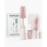 Set curatare biberoane Momcozy cu spuma 360 Push-Press Pink