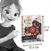 Set de colorat dupa numere - mandale misterioase bkcm301