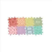 Covoras ortopedic senzorial puzzle curcubeu pastel - okemfk-106