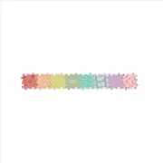 Covoras ortopedic senzorial puzzle curcubeu pastel - okemfk-106