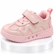 Pantofi sport cu luminite, model pink pearl, piele ecologica, fete, roz ad31-500