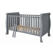 Patut Evolutiv 140x70cm Scarlet 3a N1 Gri ,   Pat Bebe + Junior + Pat Pree Colar, Somiera Reglabila 3 Pozitii + Sipci Detae Abile   En 716-1, Max 40kg Pjbscarlet140_g